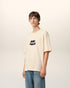 AMI PARIS Beige Cotton Ami Paris Patch T-Shirt Mens Apparel